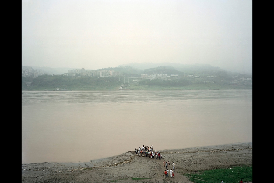 Waiting for a ferry on the Yangtze River, Fengdu County, Chongqing.